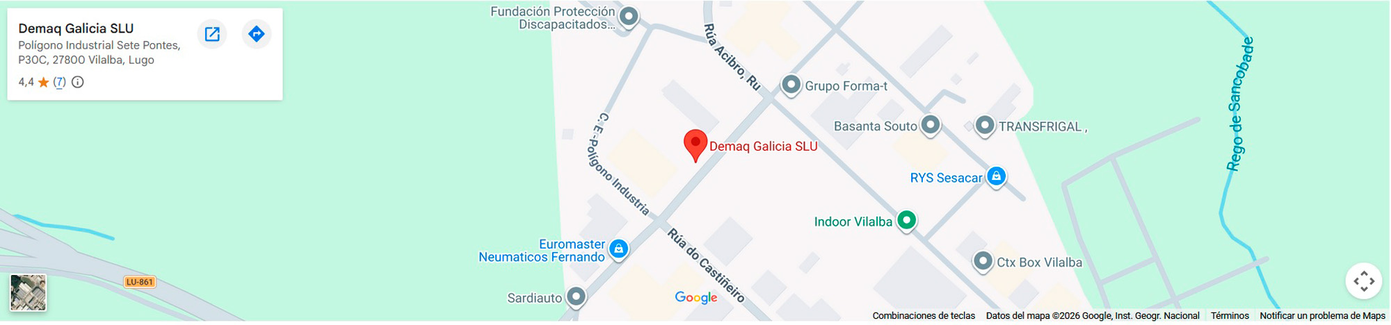 Ubicación de Demaq Galicia SLU